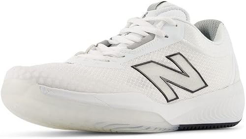 New Balance Women's FuelCell 996 V6 Tennis Shoe, White/Black, 5 M