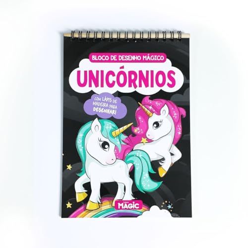 Unicórnios - Bloco de Desenho Mágico