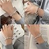 Women's silver bracelet handmade 925 silver bracelet men's enlarged opening size adjustable, gift for girlfriend and boyfriend #1