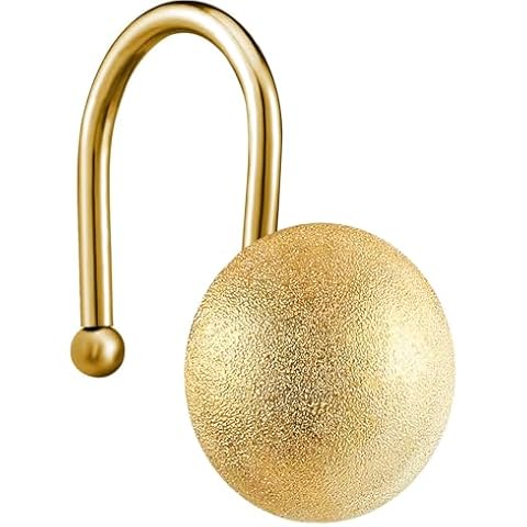 EleCharm Gold Shower Curtain Hooks Cover