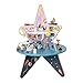 Manhattan Toy Double-Decker Celestial Star Explorer Wooden Activity Center with Shape Gliders, Spinners, Bead Runs and Alluring Artwork