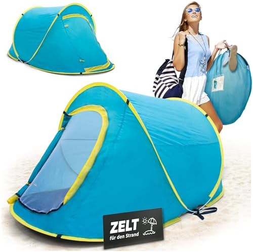 STREND PRO Pop-Up Tent 220 x 120 x 95 cm - Camping Tent, Waterpro...