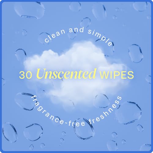 Image of On-the-Go Armpit Cleansing Wipes - Individually Wrapped Underarm Cloths for Sweat & Odor - Biodegradable - UnScented Pack, 30 Count