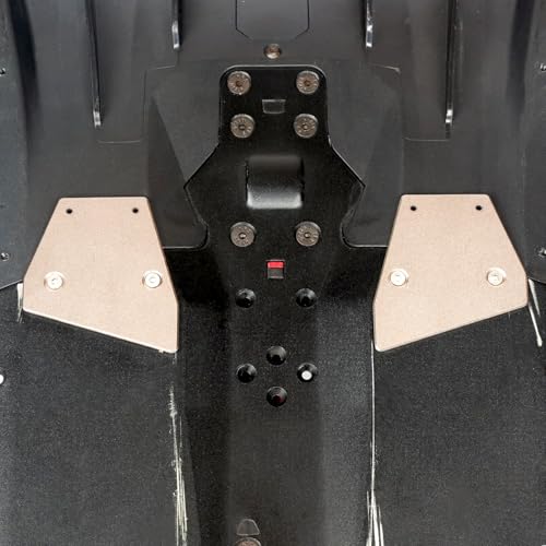 Image of Titanium Sparking Skid Plate Chassis Guard Protect for Arrma 6S 1 /7 Limitless F1 V2 | 2mm Thick Chassis Armor Undershield Protector,Skid Plate Chassis Upgrade Part Bottom Cover-Titanium
