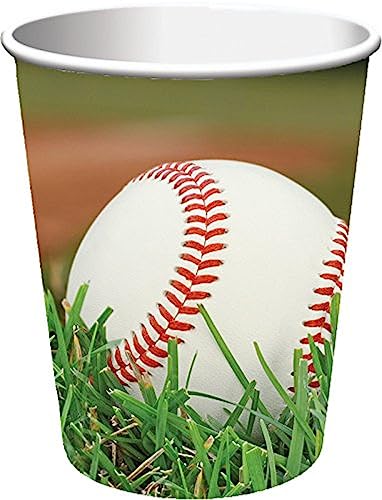 Creative Converting Sports Fanatic Baseball Hot/Cold Cups, 8 Count (Pack of 1), Multicolor