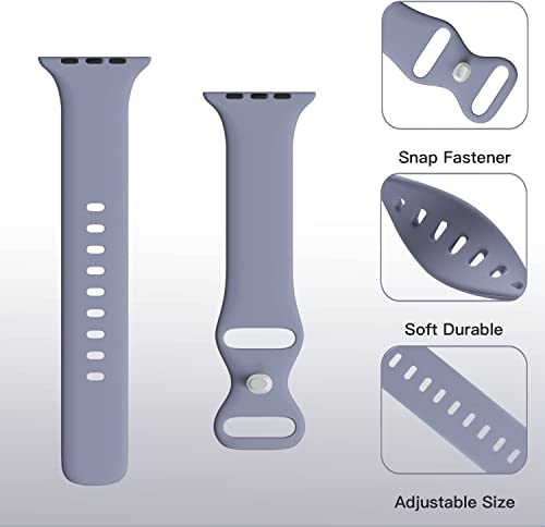 Image of MINX Smart Watch Strap Compatible for Apple Watch Band 38mm / 40mm / 41mm / 42mm / 44mm / 45mm / 49mm Series 8 /7 / 6 /5 / 4 /3 / 2 /1 SE Soft Silicone (Combo Packs)