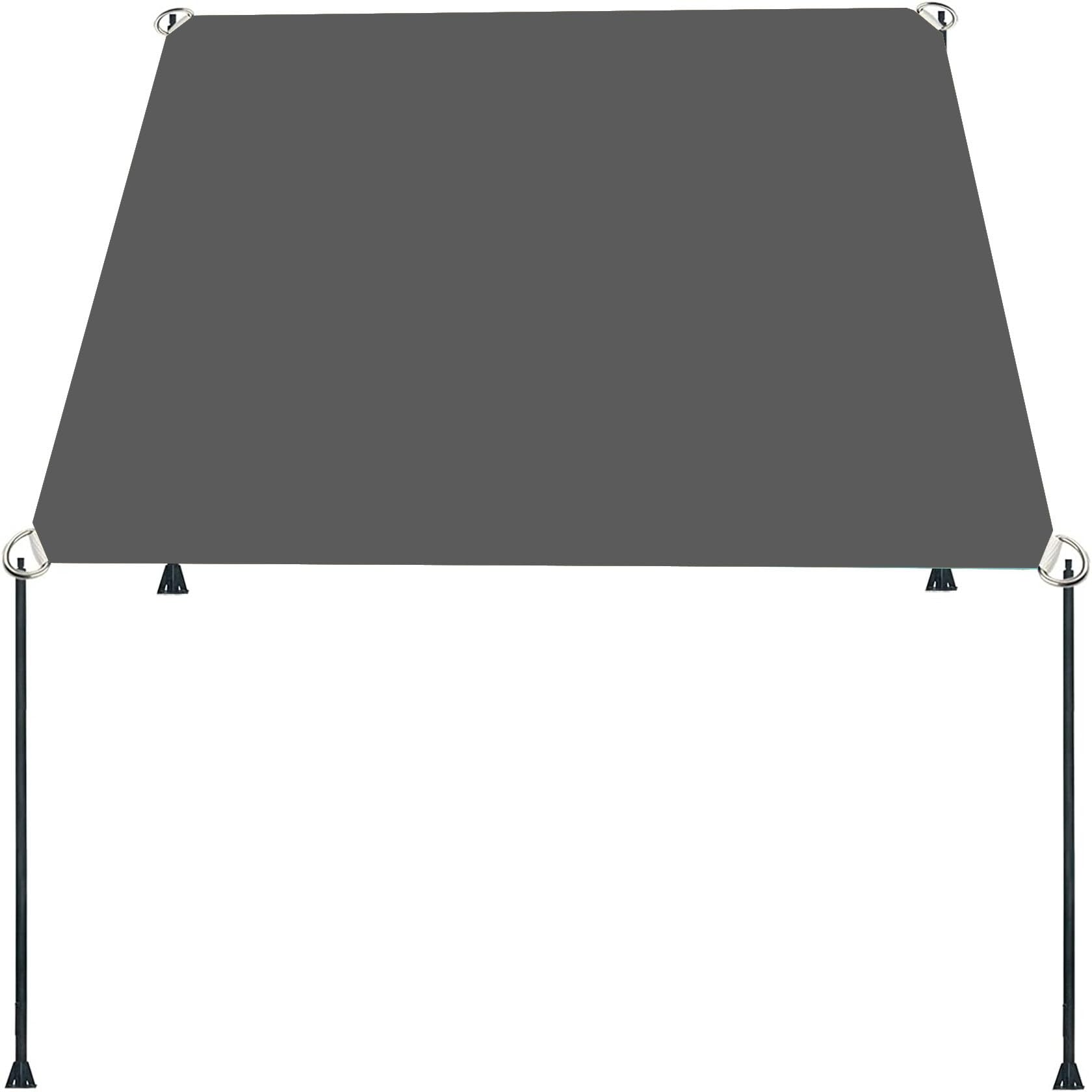 Voile d'ombrage anti-pluie et vent 3x3 m, la solution contre la chaleur en jardin et terrasse