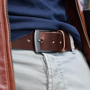 Fa.Volmer® lederen riem 100% buffelleer jeansriem voor dames en