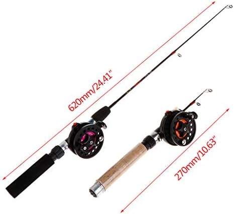 Portable Ice Fishing Rod and Reel Combo - 1 Set for Freshwater Winter Fishing, Lightweight, Easy to Carry, Ideal for Outdoor Enthusiasts