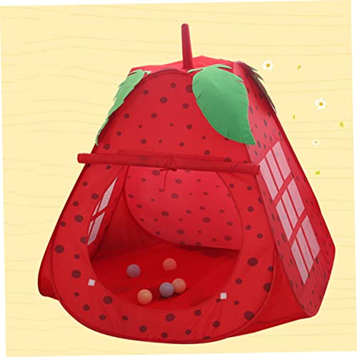 VICASKY Meisjes Tentje Opvouwbare Put Kasteel Put Met Tunnel Tentje Voor Kinderen Pit Tent Spel Spelen Tent Fruit Aardbei Pit Kinderen Tipi Tenten Voor Kinderen Baby Opvouwbare Bal Binnen - Afbeelding 8