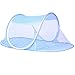 Baby Moskitonetz, BESTZY Kleinkind Baby Moskitonetz Zelt Tragbares Babybett Baby Reisebett Pop Up Reisebett Faltbares Krippen für Baby Faltbar Kinderbett mit Matratze Leicht 105 * 55 cm Blau