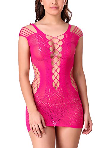 Image of Xs and Os Women's Polyamide Spandex Solid Above Knee Baby Doll Lingerie