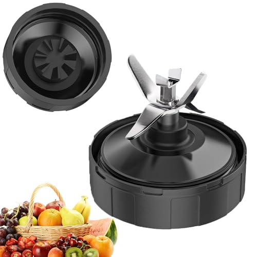 Cuchilla de repuesto para licuadora Ninja 7 aletas para montaje de cuchillas extractoras Ninja Pro, piezas de repuesto para licuadora, accesorios de exprimidor compatibles con Nutri Ninja Auto iQ