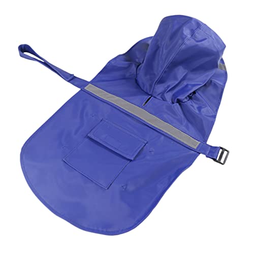 Garneck 1pc Waterproof Dog Raincoat Thick Rain Coat for Small Dogs Coat Raincoat Waterproof Outdoor Black Suit for Water Puppy Rain Jacket Puppy Protection Breed Doggie Blue Pu