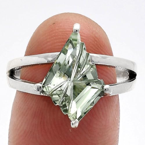 Fancy Cut Natural Gemstones Fancy Shape 925 Sterling Silver Ring s.6-10 R-1019 AGR10083