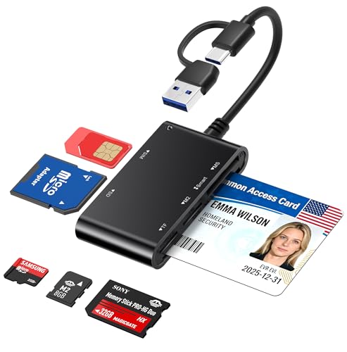 Lecteur de carte mémoire SD TF et puce électronique pour PC et MacBook