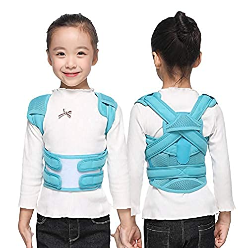 fengjier Posture Corrector For Kids,Humpback Correction Belt,Used For Teenagers To Provide Back Spinal Support. Prevent Hunchback,Improve laziness. Color: Blue,Pink. Size: S / M / L