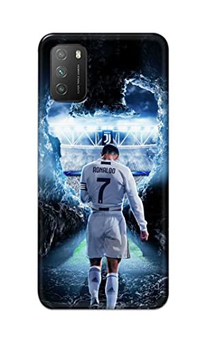 Image of Printed Hard Back Cover Case for Mi Poco M3 Back Cover (Footbal Legend) -1302