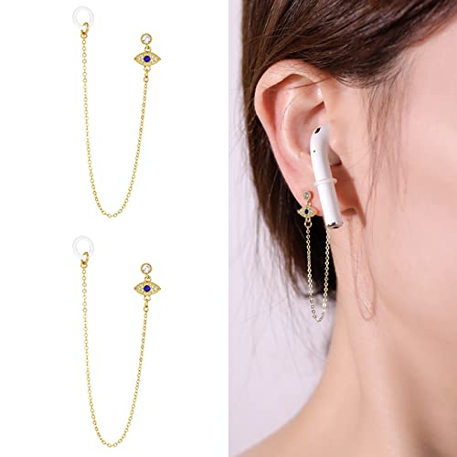 NILSTOREY Anti Lost Earring for Airpod Holder Earrings Pierced for Your Ears Women Wireless Earhooks Earbuds Earphone Holder Connector Compatible with Airpods 2&1 3/Pro (Devil's Eye) NILSTOREY Anti Lost Earring for Airpod Holder Earrings Pierced for Your Ears Women Wireless Earhooks Earbuds Earphone Holder Connector Compatible with Airpods 2&1 3/Pro (Devil's Eye)