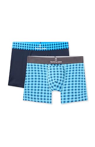 Image of Tommy John Men's Trunk 4 inch Underwear, Second Skin Boxers with Supportive Contour Pouch, Soft, Breathable Stretch Fabric Boxers