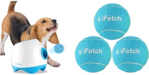 iFetch Too Automatic Dog Ball Launcher Bundle for Medium to Large...
