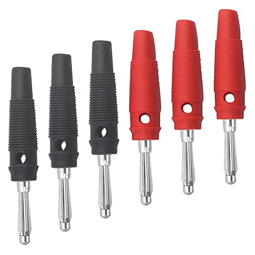 Image of WMYCONGCONG 12 PCS 32A High Current Screw Type 4mm Banana Plugs Male Stackable Connector Speaker Cable Adapter