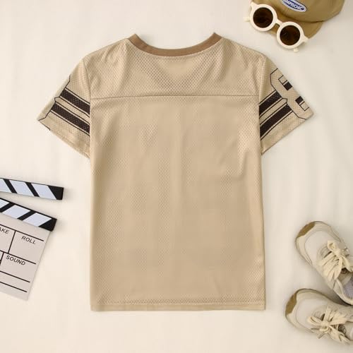 Image of Girls Boy Jersey Shirt Y2k Baggy Shirt 88 Graphic Tshirt V Neck Outfit Kids Oversized Short Sleeve Summer Tee Top