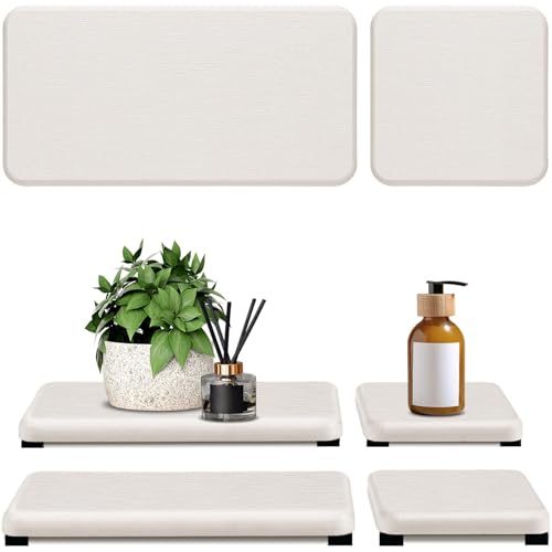 LeKuni Porte Savon en Diatomite Absorbant l'eau, Porte Savon Salle De Bain De Diatomite, Pierre Absorbant l'eau Utilisée pour Les Plantes Et Les Articles e...