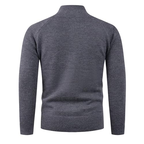 Cardigan hombre invierno con botones cuello en v y bolsillos 7