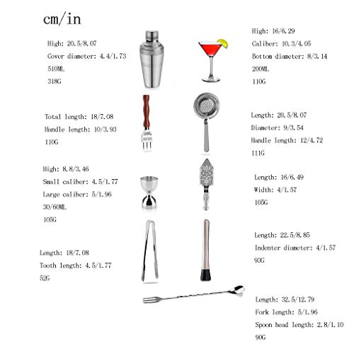 Kit de bar con coctelera de 9 piezas para preparar cócteles en tus fiestas en casa 3