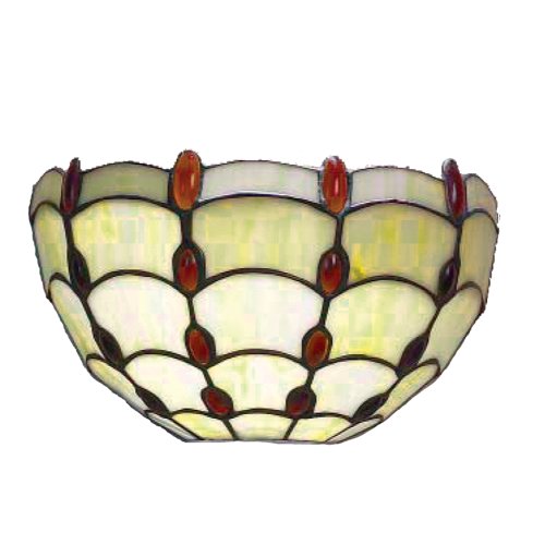 JUL-10W2 Amber Jewel Tiffany Wall Light.