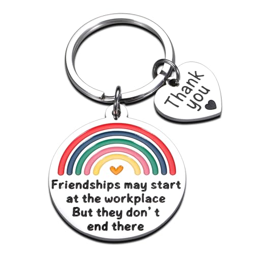 Galentines Day Gifts for Coworkers Leaving Gifts for Friendship Work Bestie Farewell Goodbye Keychain for Women Friends Retirement Token for Boss Lady Thank You Present for Colleague Appreciation
