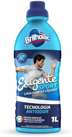 Lava Roupas Liquido Exigente Sport Brilholac com Tecnologia Antio...