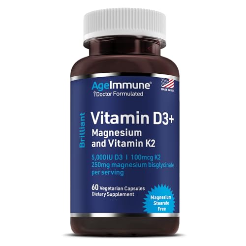 AgeImmune Vitamin D3 K2 Magnesium Complex