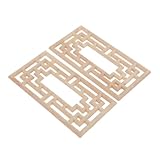 Sculpture artisanale : chaque applique en bois est soigneusement sculptée à la main, offrant des motifs complexes qui rehaussent l'attrait visuel meubles et de votre décoration, incrustations en bois pour cadre de lit, autocollants décoratifs sculptés