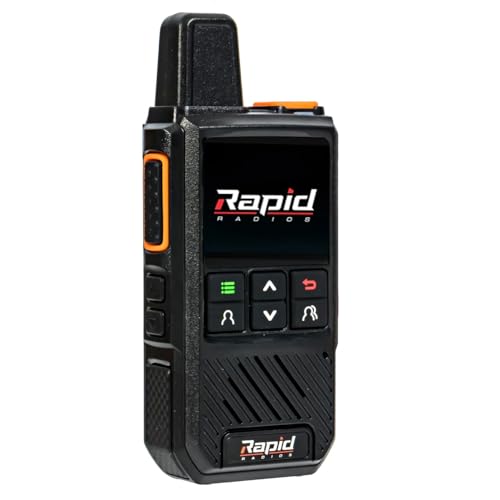Nationwide LTE Walkie-Talkie: Two-Way Radio with Unlimited Range POC by Rapid Radios - Includes 1 Year of Service FREE 2 Nationwide LTE Walkie-Talkie
