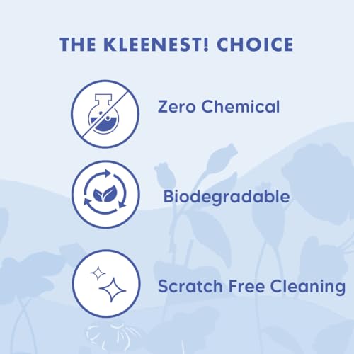 Image of Kleenest Magic Eraser Cleaning Sponge (Pack of 4) | Chemical-Free Multi-Purpose Wall & Wall Stain Remover | for Kitchen, Bathroom, Walls & Shoes