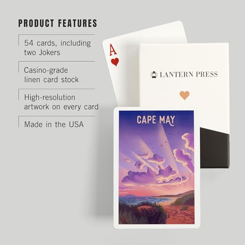 Baraja de Cartas Lantern Press Cape May Poker miniatura 3
