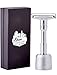 Produktbild SHAVE FACTORY Einstellbarer Sicherheitsrasierer Matt + Ständer, 150 g