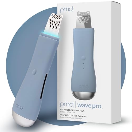 PMD Wave Pro - Professional-Grade Advanced Skin Spatula - Extract, Infuse, & Lift - SonicGlow Vibration and E-Wave Technology - Clear Pores, Blackheads, & Whiteheads