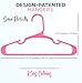 Utopia Home 40 Pack Kids Hangers - 11.5 Inch Plastic Baby Hangers for Closet - Childrens Hanger for Clothes & Infant Hanger for Closet - for Everyday Standard Use (Pink)