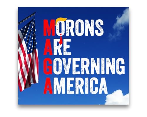 Anti Donald Stickers. Morons are Governing America Stickers for Bumper, Car Window, or...