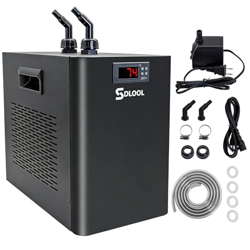 SDLOOL Aquarium Chiller 42gal, 1/10 HP Water Chiller...