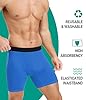 BEENIUBEE 5 Pack Mens Incontinence Pants, Washable Boxers for Men with Ultra-Absorbent Protective Pads, Leakproof Reusable Odor Control Underwear Trunks for Going Out Post-Surgery (Multicolor03, L)