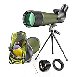 Gosky 最新スポッティングスコープ - BAK4 ターゲットシューティング/ハンティング/バードウォッチング/野生生物の風景用角度付きスコープ(Nikon対応カメレアダプター)