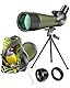 Gosky Aktualisiertes neuestes Spektiv - BAK4 Abgewinkeltes Spektiv für das Schießen von Zielen Jagd Vogelbeobachtung Wildlife Scenery mit Smartphone-Adapter und Kamera-Adapter für Nikon