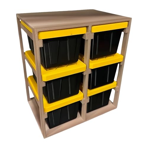 Generisch Scatola di smistamento per viti, organizer impilabile 3D, per attrezzi, artigianato, garage, gioielli, da cucito, ufficio