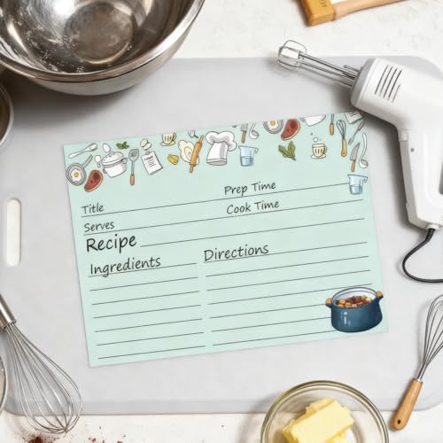 Cartes de recettes 10,2x15,2 cm idée cadeau originale pour invités - 5