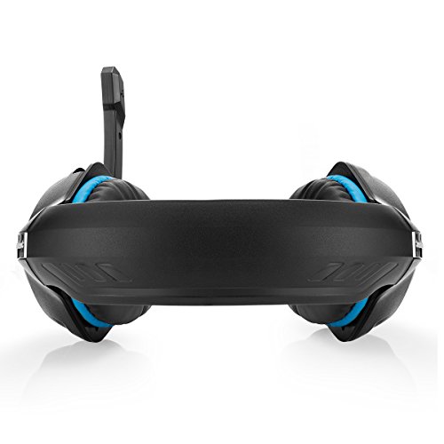 Cosmic Byte GS410 Wired Over-ear Headphones with Mic (Black/Blue, Pack Of 1) - Image 6