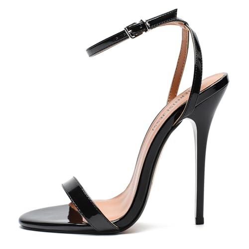 MAIERNISI JESSI Unisex Men's Women's Strappy Sandals Heels, Stilletos High Heeled Ankle Strap Slingback Sandals2